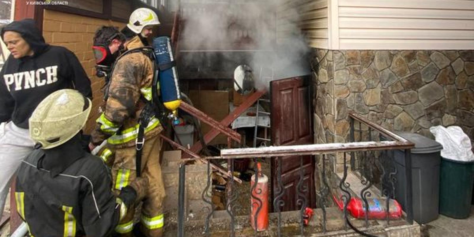 У Вишгороді загорілось підвальне приміщення житлового будинку