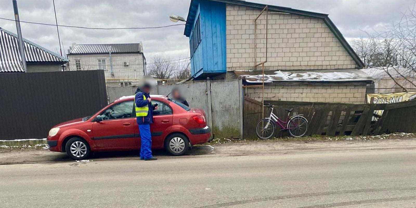 ДТП на Київщині: автомобіль «Кіа» зіткнувся з велосипедисткою 