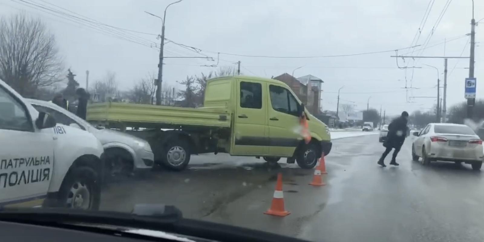 У Білій Церкві ДТП: один із водіїв не встиг загальмувати