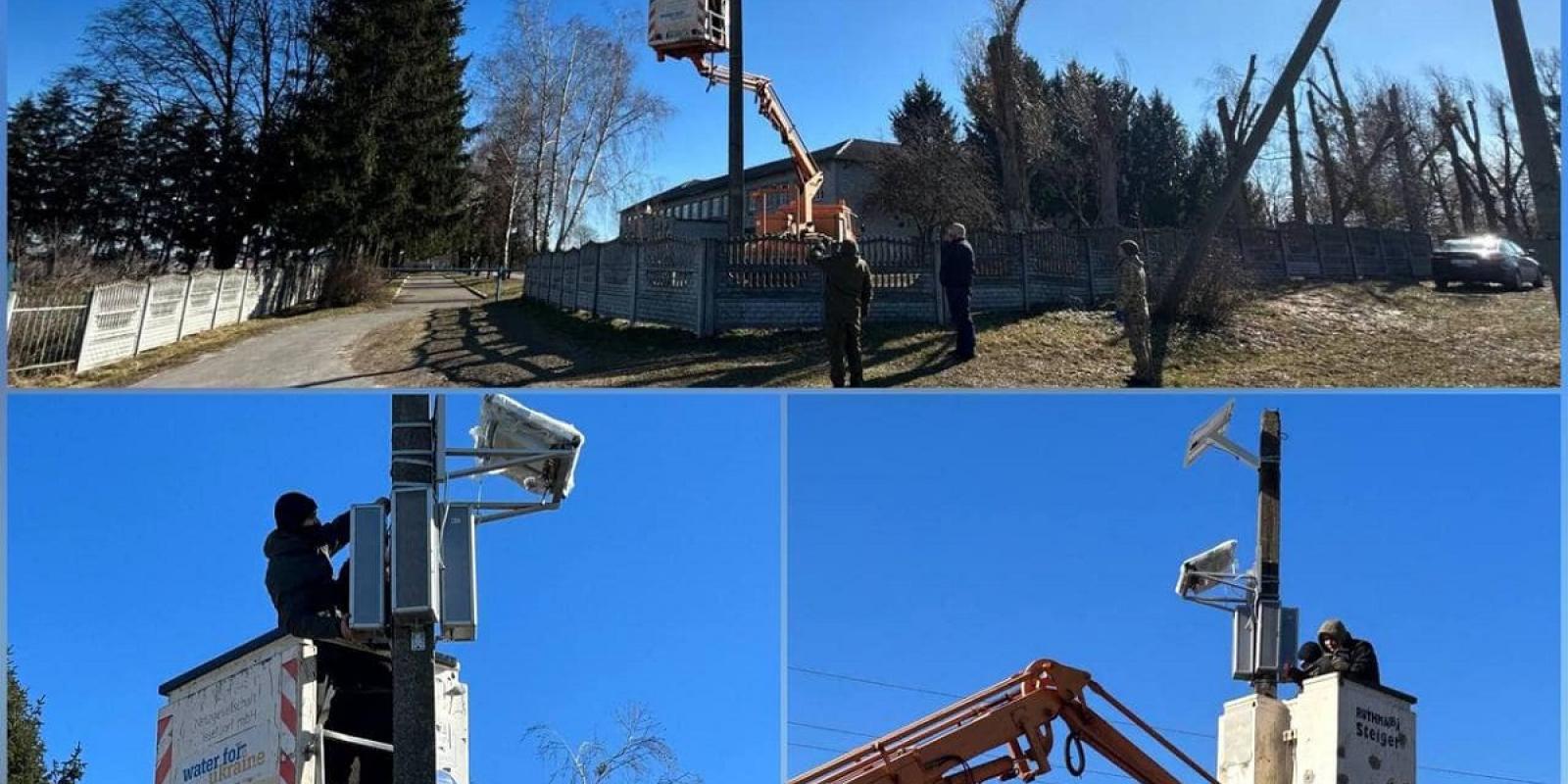 В селах на Київщині встановлюють нові системи оповіщення, які працюють від сонячних батарей