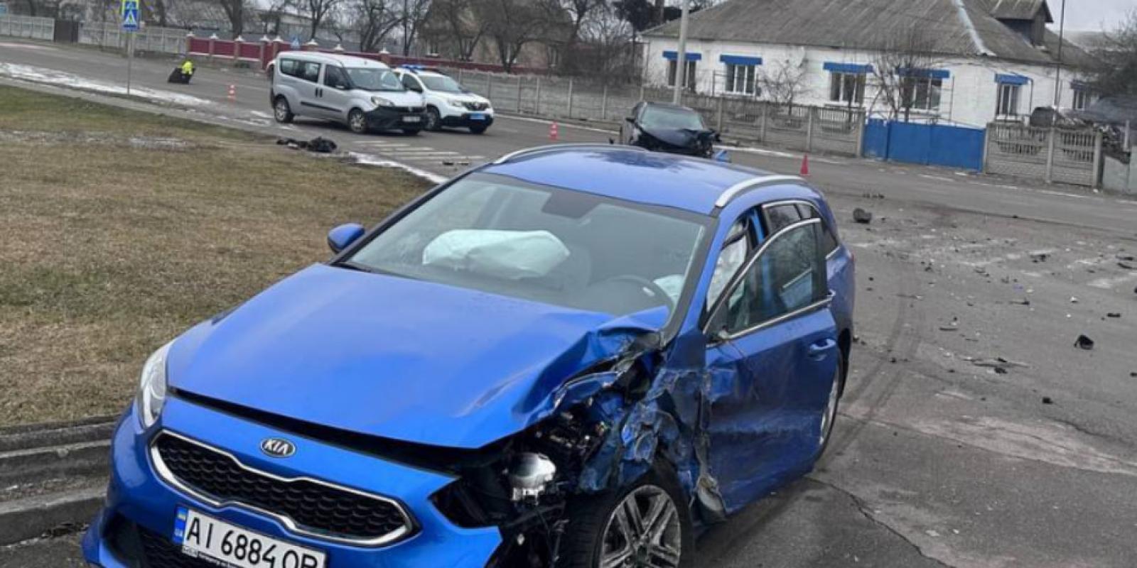 Аварія на Київщині: зіткнулись два автомобілі