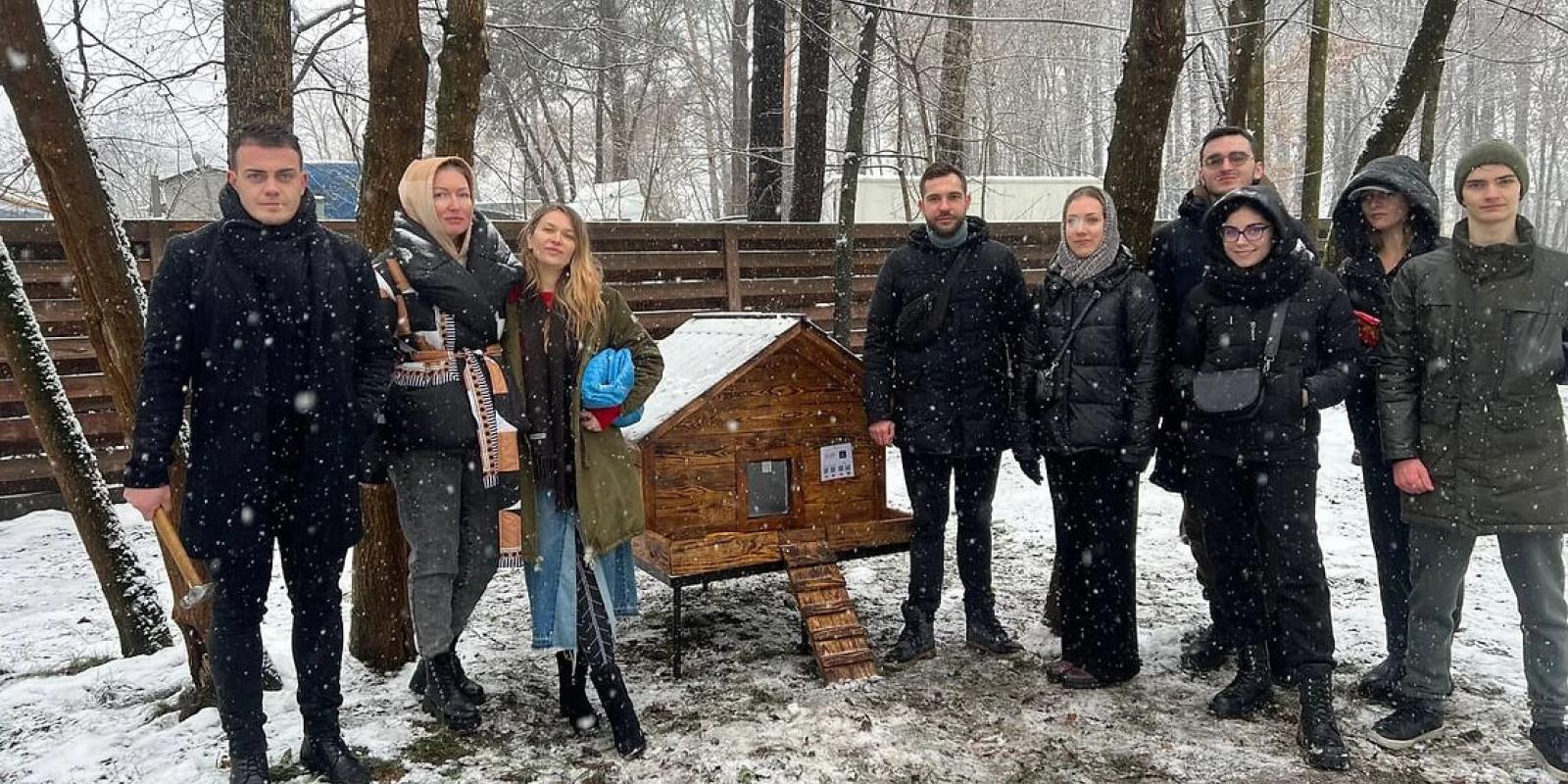 В Ірпені встановили ще два будиночки для котів