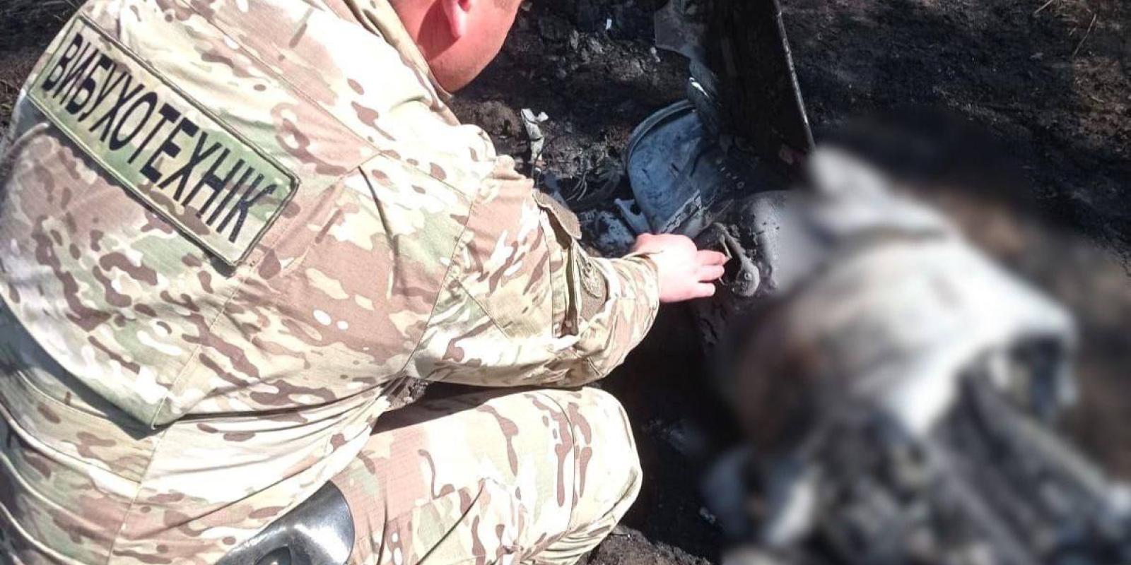 В одному з районів Київщини виявлено ще одну збиту ракету агресора